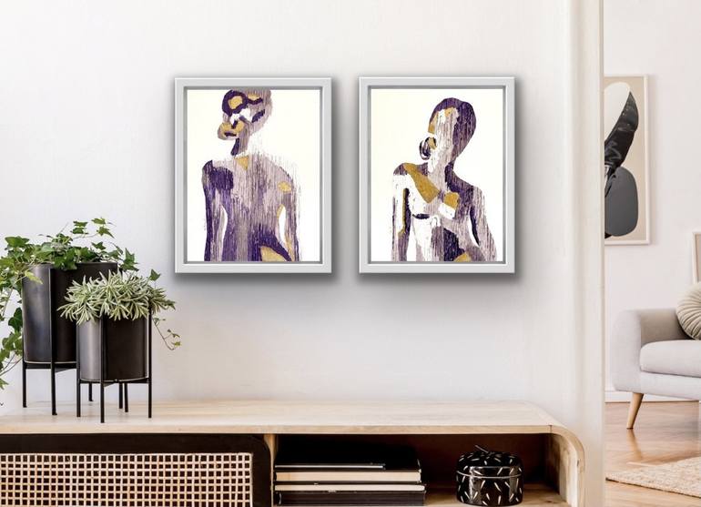 Original Figurative Nude Painting by daniela pasqualini