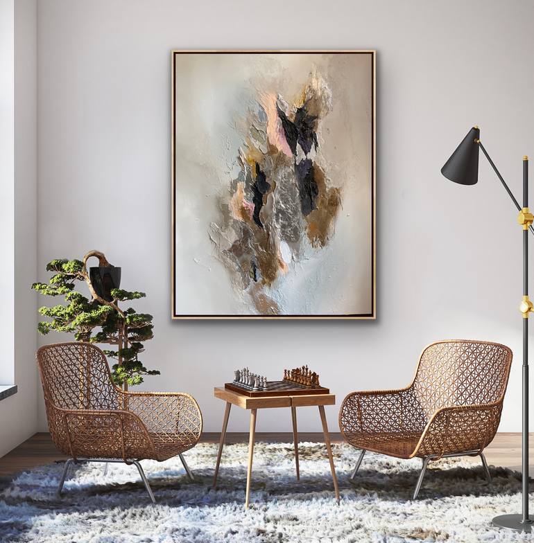 Original Art Deco Abstract Painting by Daniela Pasqualini