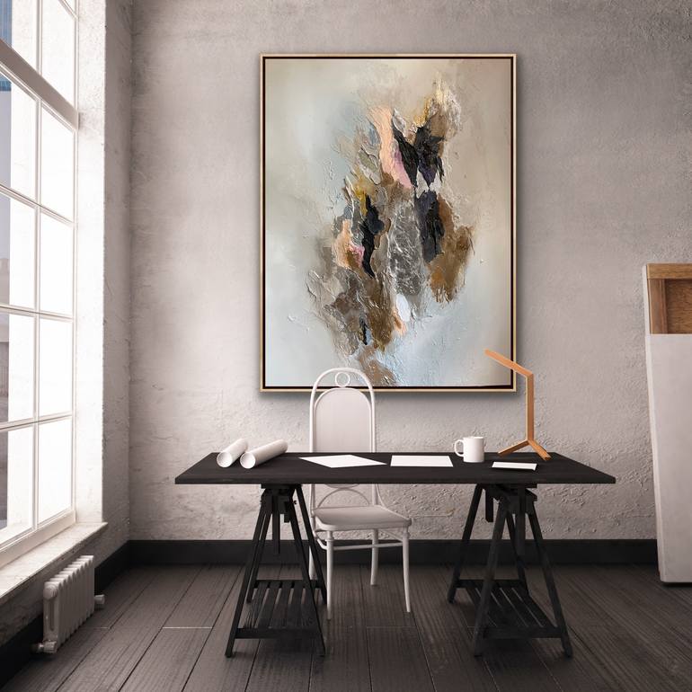 Original Art Deco Abstract Painting by Daniela Pasqualini