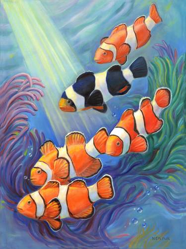 Print of Fish Paintings by Svitozar Nenyuk