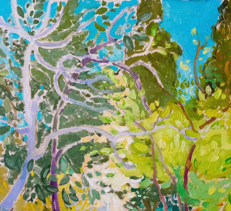 Original Impressionism Landscape Painting by Vitalita Forostovets
