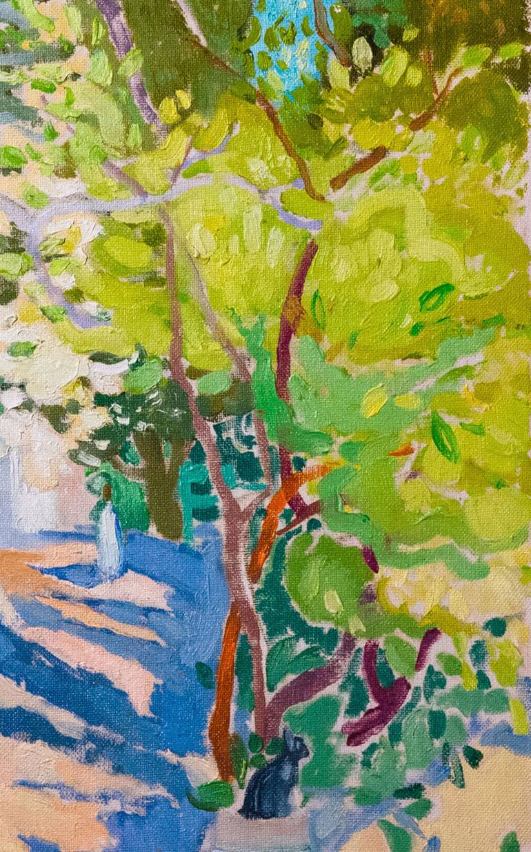Original Impressionism Landscape Painting by Vitalita Forostovets
