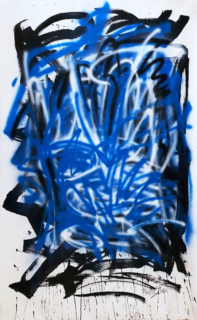 Original Abstract Expressionism Graffiti Painting by Mister Artsy  Urban Art and Graffiti Design Studio