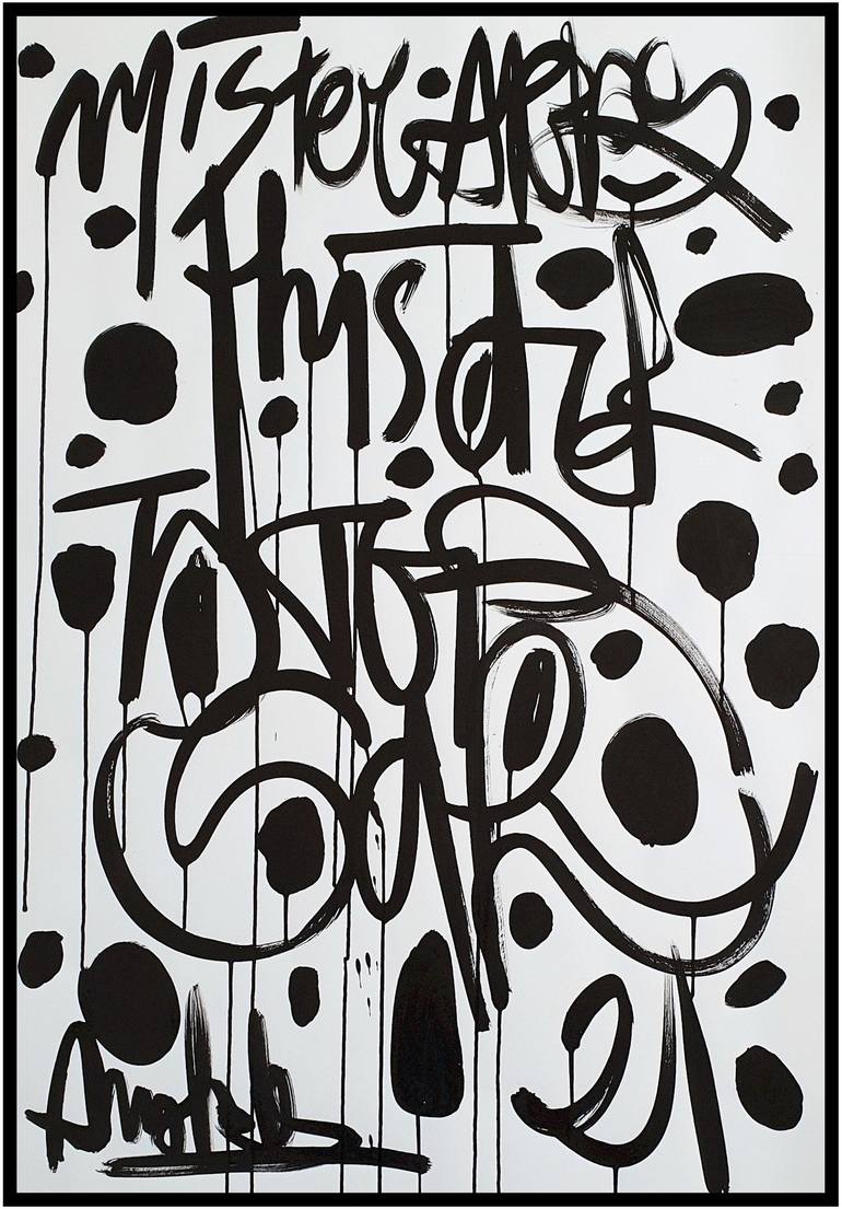 Original Abstract Graffiti Drawing by Mister Artsy  Graffiti Streetart Amsterdam