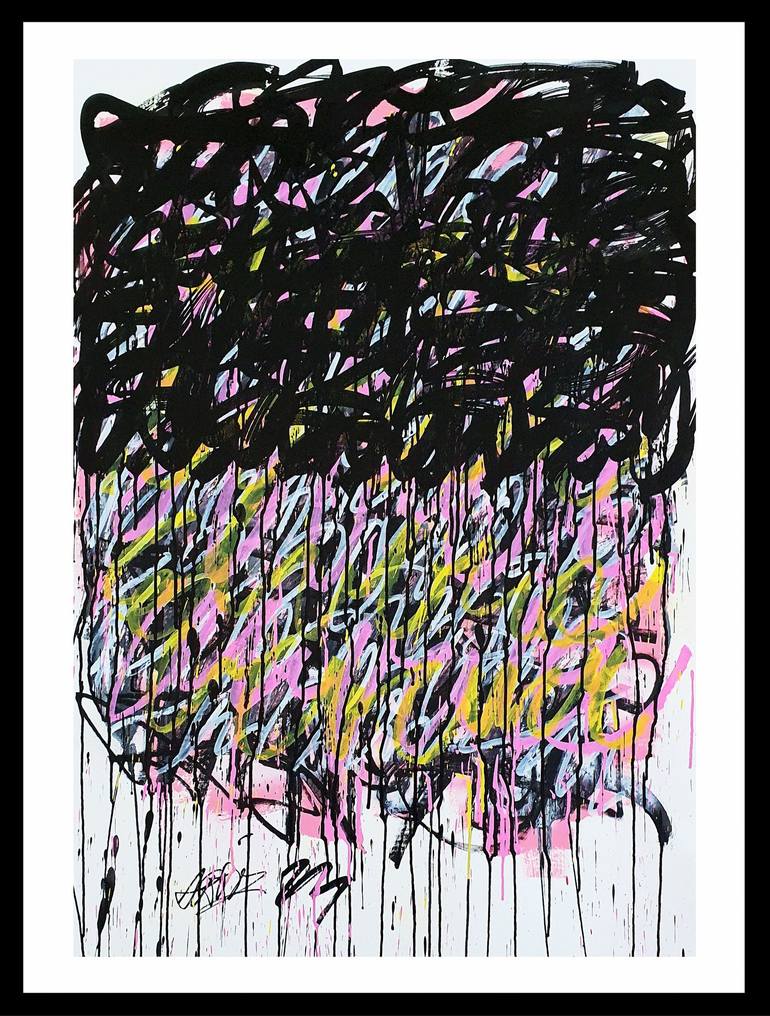 Original Abstract Graffiti Drawing by Mister Artsy  Urban Art and Graffiti Design Studio