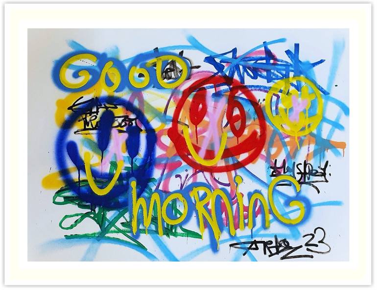 Original Abstract Graffiti Painting by Mister Artsy  Graffiti And Streetart Amsterdam