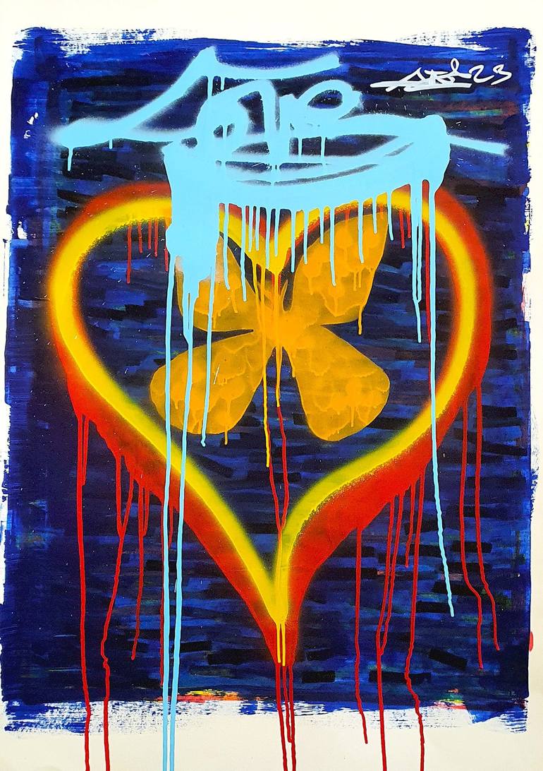 Original Street Art Graffiti Painting by Mister Artsy  Urban Art and Graffiti Design Studio