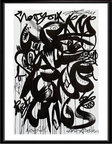 Original Street Art Graffiti Drawings by Mister Artsy Streetart and Contemporary Art Amsterdam
