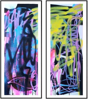 Original Street Art Abstract Paintings by Mister Artsy Graffiti Street POP Amsterdam