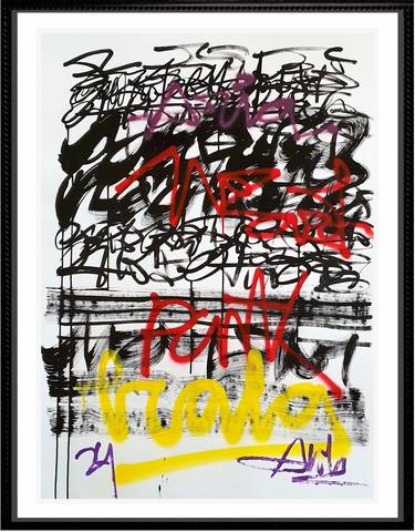 Original Street Art Abstract Drawings by Mister Artsy Streetart and Contemporary Art Amsterdam