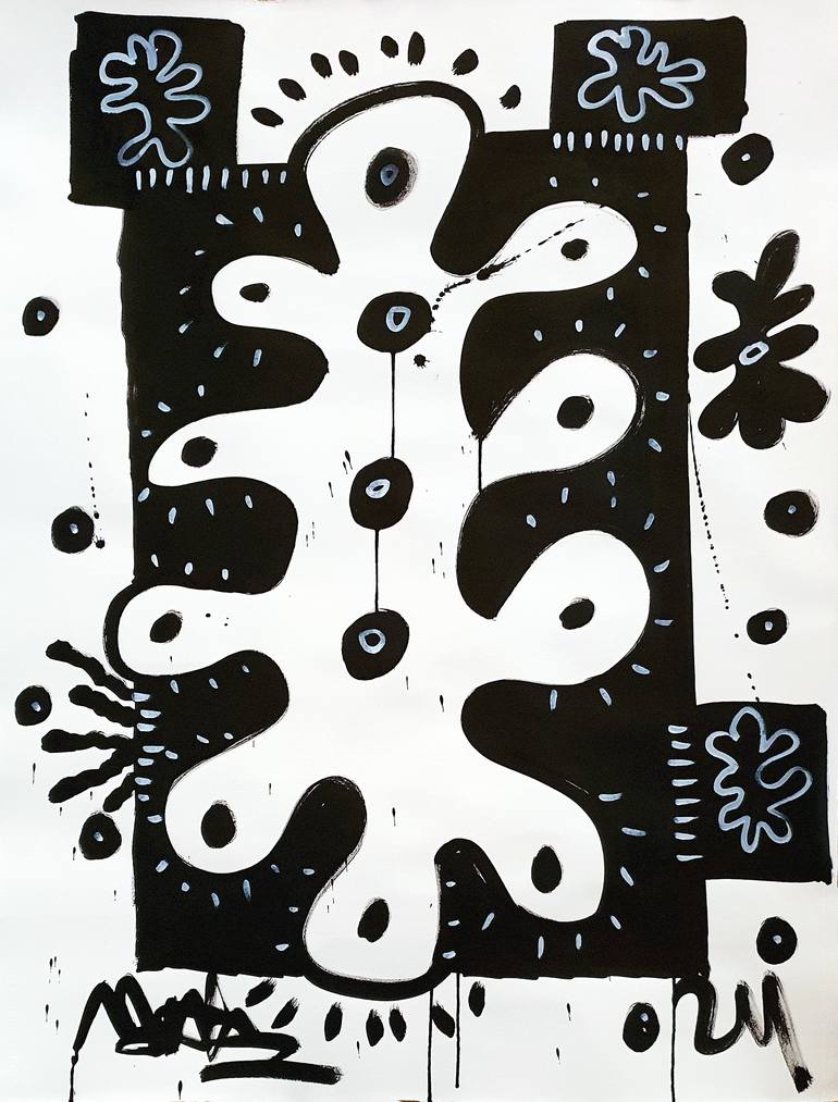 Original Abstract Graffiti Drawing by Mister Artsy Streetart Tags Urban Pop Graffiti Works