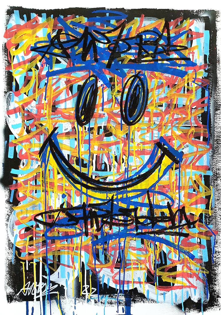 Original Abstract Graffiti Painting by Mister Artsy Graffiti Streeart Amsterdam