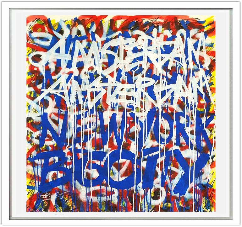 Original Street Art Graffiti Paintings by Mister Artsy Urban Streetart Pop Studio Amsterdam