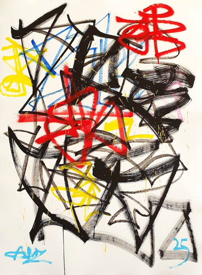 Original Street Art Graffiti Drawing by Mister Artsy Urban Studio Street Art Amsterdam