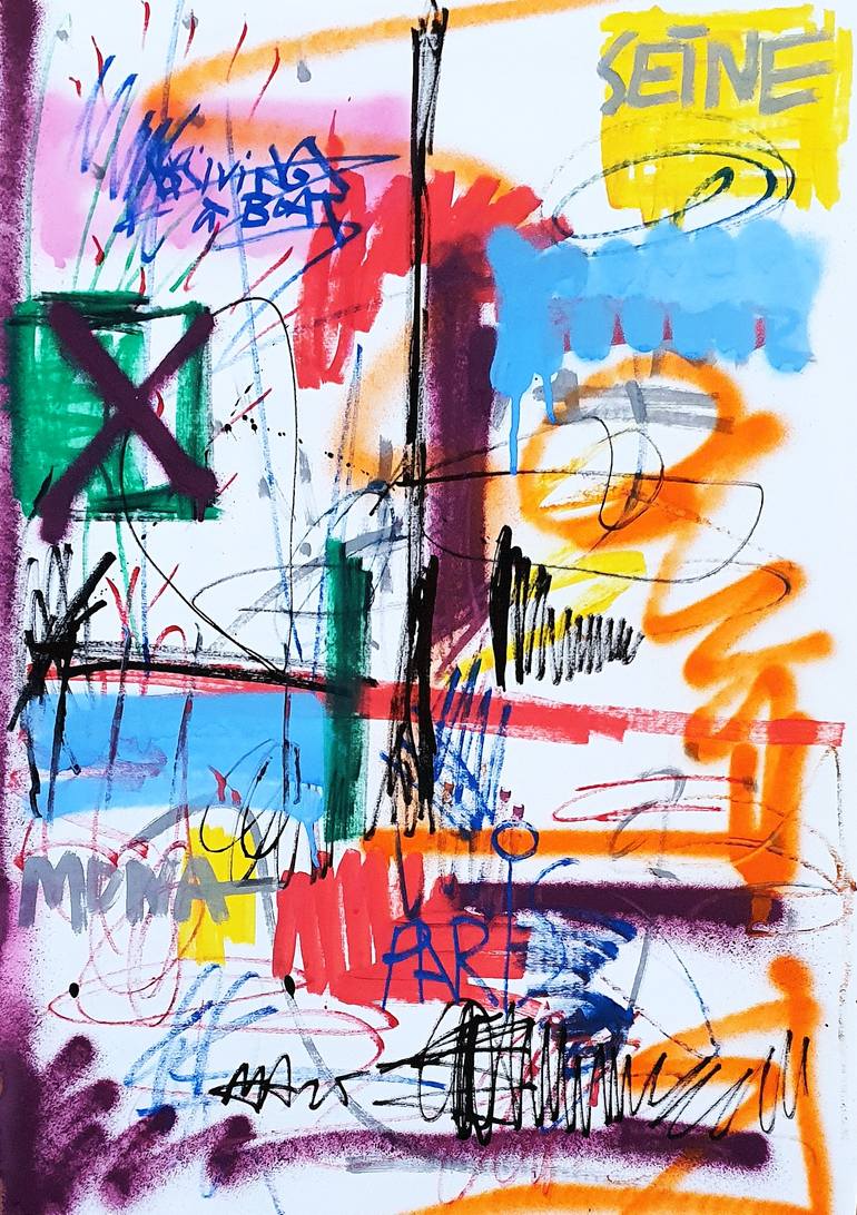 Original Street Art Graffiti Painting by Mister Artsy Streetart Tags Urban Abstract Pop Tag
