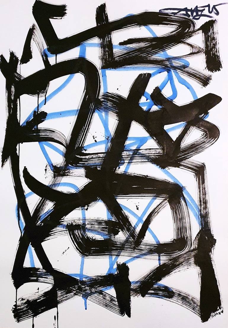 Original Street Art Graffiti Painting by Mister Artsy Streetart Tags Urban Abstract Pop Tag