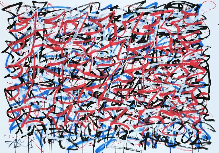Original Street Art Graffiti Painting by Mister Artsy Graffiti Tags Streeart Amsterdam