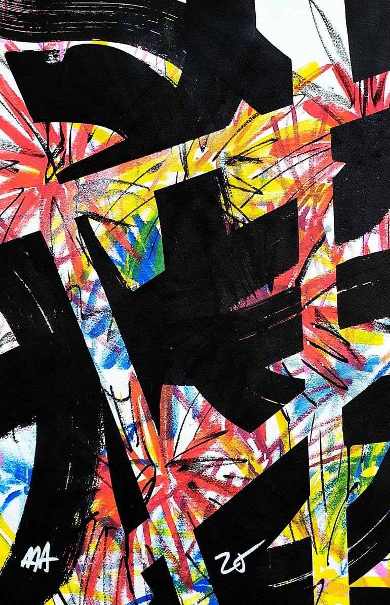 Original Street Art Graffiti Painting by Mister Artsy Streetart Tags Urban Abstract Pop Tag