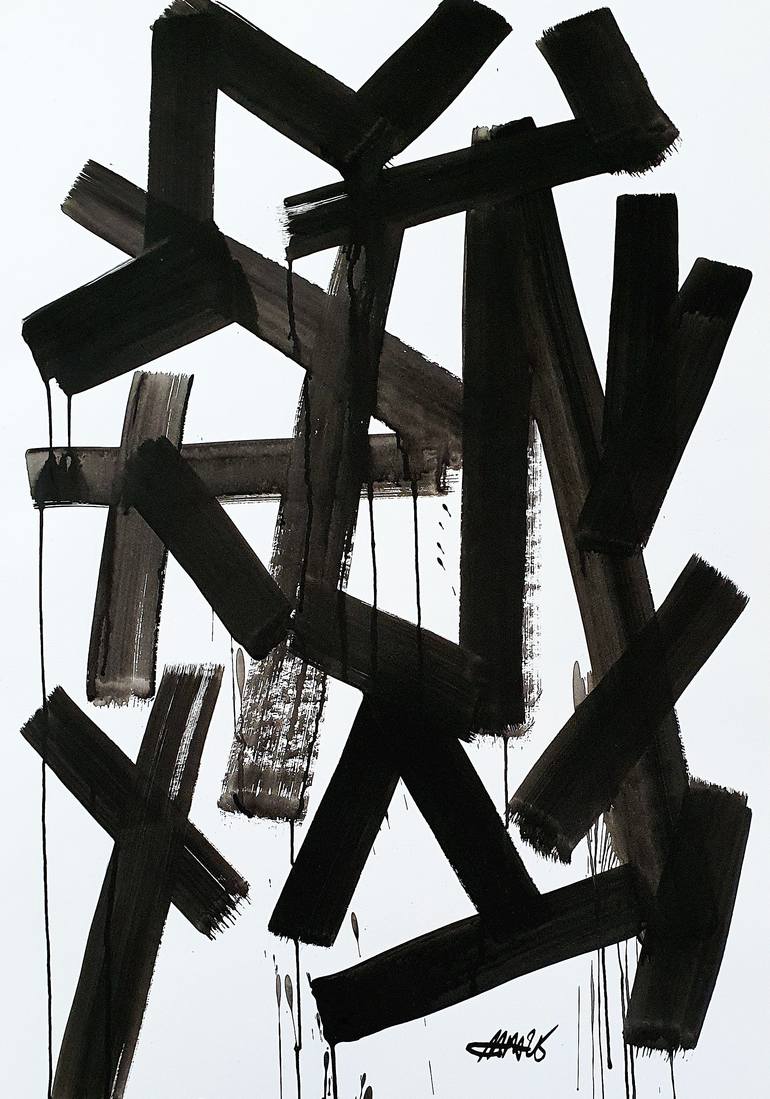 Original Street Art Graffiti Painting by Mister Artsy Streetart Tag Urban Abstract Graffiti Tags