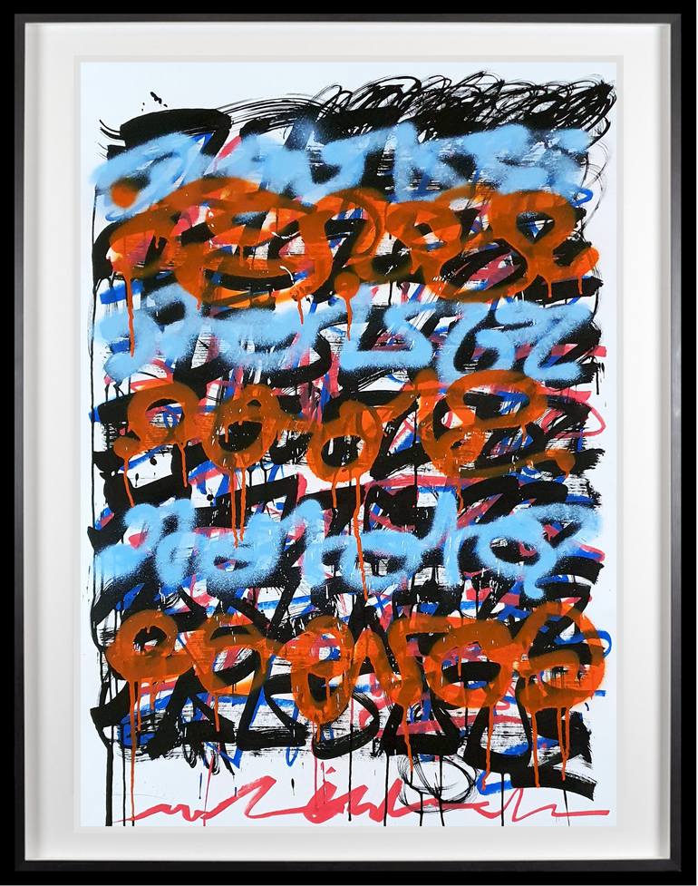 Original Street Art Graffiti Painting by Mister Artsy Streetart Tags Urban Pop Graffiti Tags