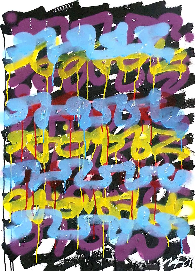 Original Street Art Graffiti Painting by Mister Artsy Streetart Tags Urban Pop Graffiti Tags