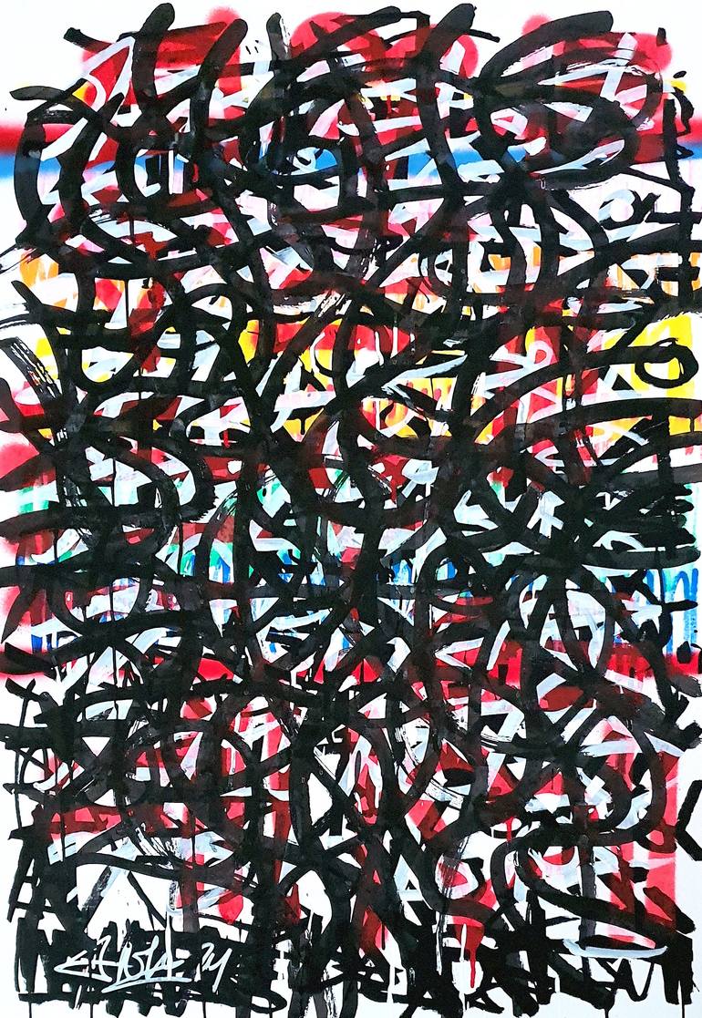 Original Street Art Graffiti Painting by Mister Artsy Streetart Tags Urban Pop Graffiti Tags