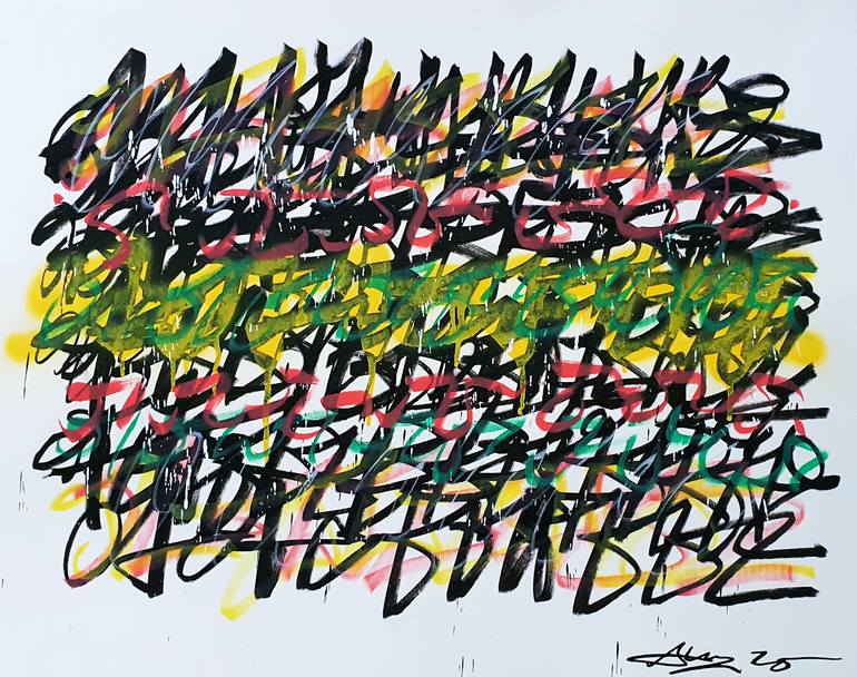 Original Street Art Graffiti Painting by Mister Artsy Streetart Tags Urban Pop Graffiti Tags