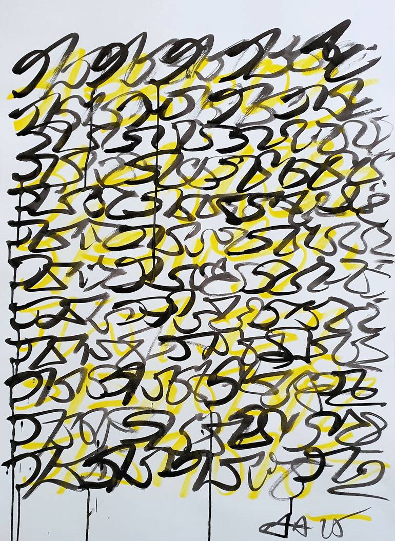 Original Street Art Graffiti Painting by Mister Artsy Streetart Tags Urban Pop Graffiti Tags