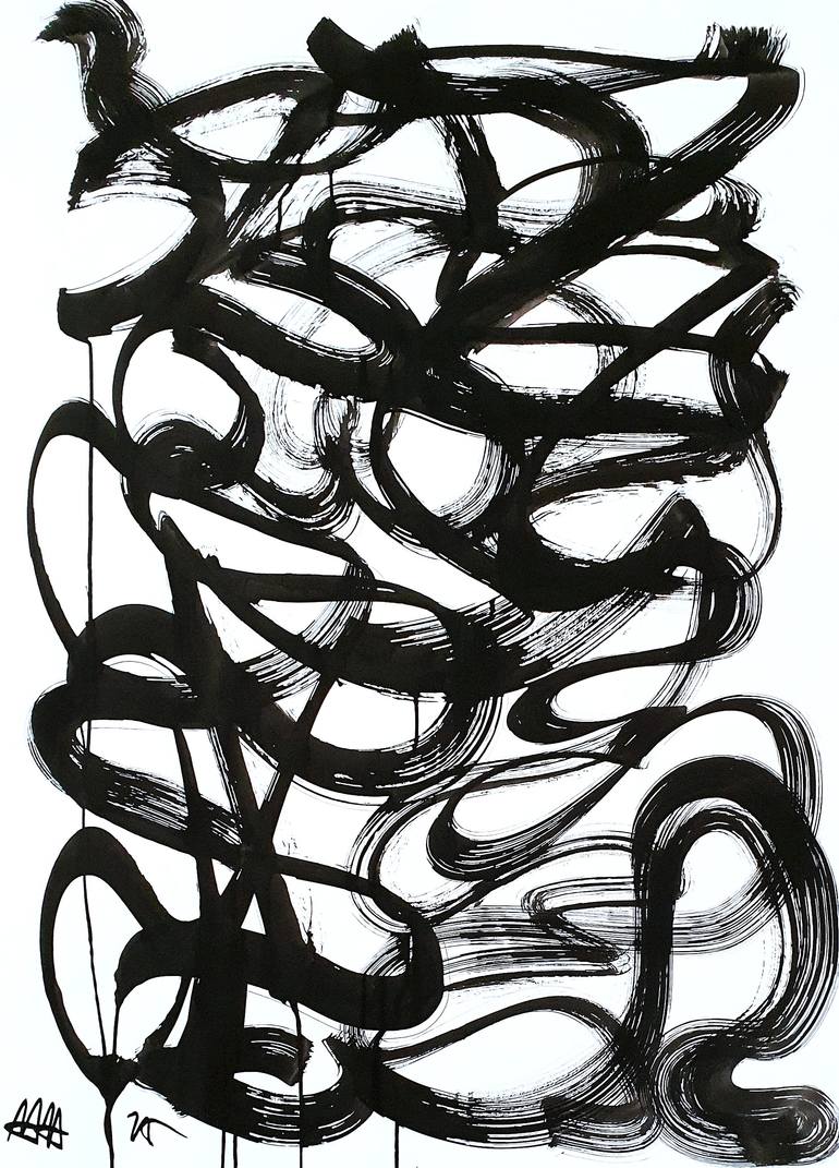 Original Street Art Graffiti Painting by Mister Artsy Streetart Tag Urban Abstract Graffiti Tags