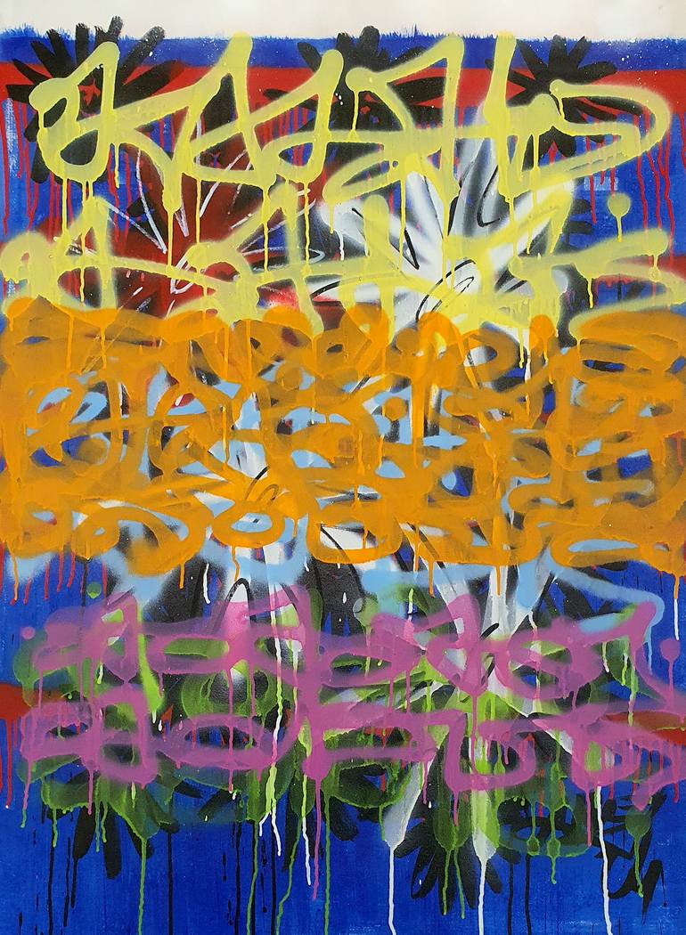 Original Street Art Graffiti Painting by Mr Artsy Graffiti Streetart Tags Urban Street Art Tagging