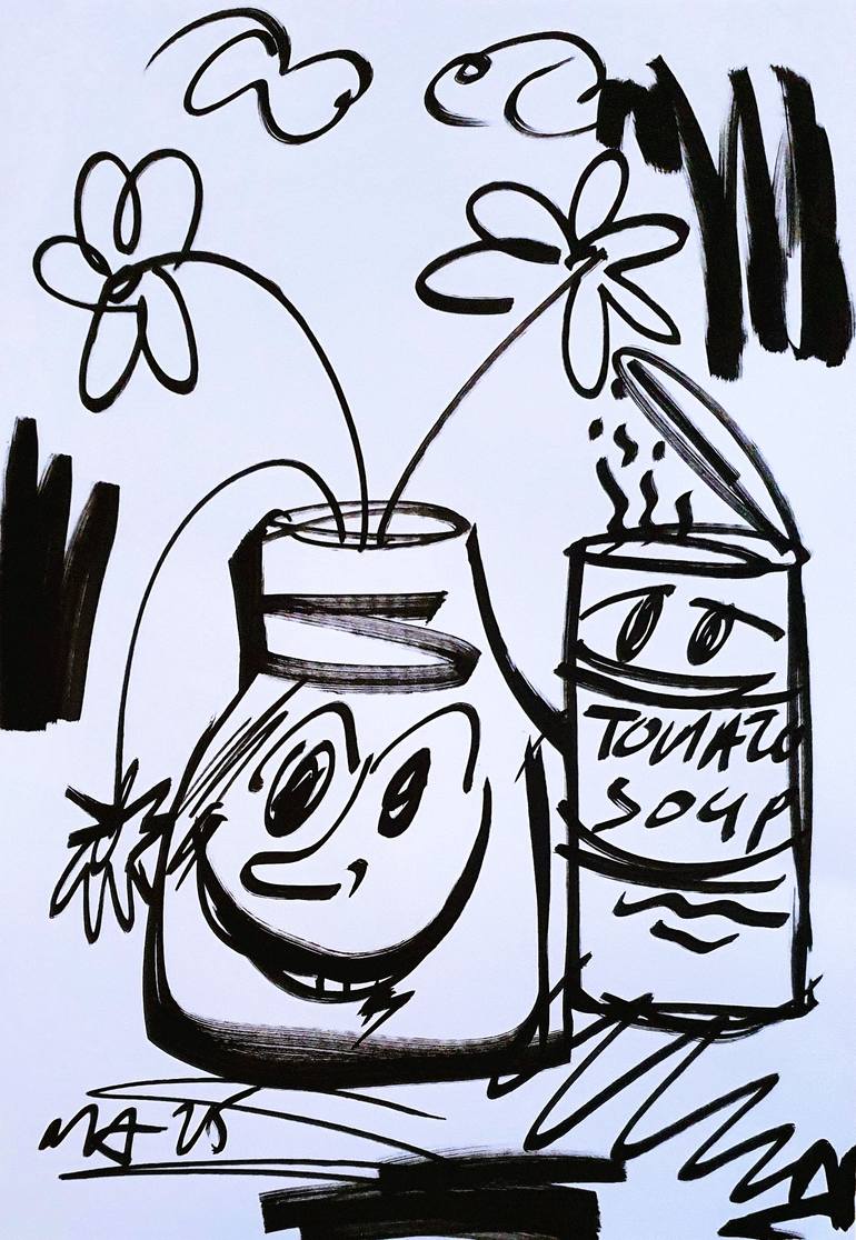 Original Street Art Graffiti Painting by Mister Artsy Streetart Tags Urban Abstract Graffiti Tag