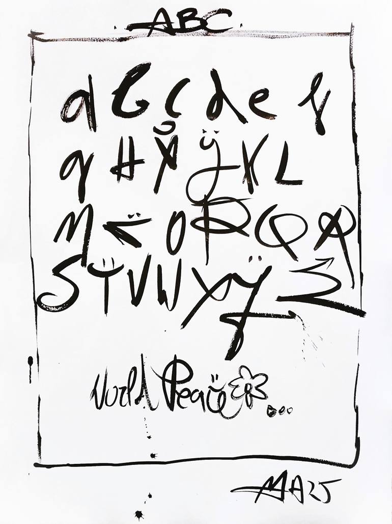 Original Street Art Graffiti Drawing by Mister Artsy Streetart Tags Urban Abstract Pop Tag