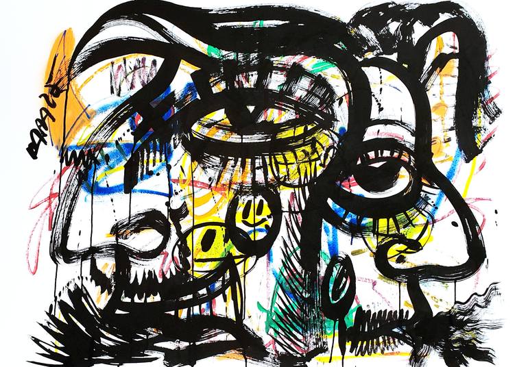 Original Street Art Graffiti Painting by Mister Artsy Streetart Tags Urban Abstract Pop Tag