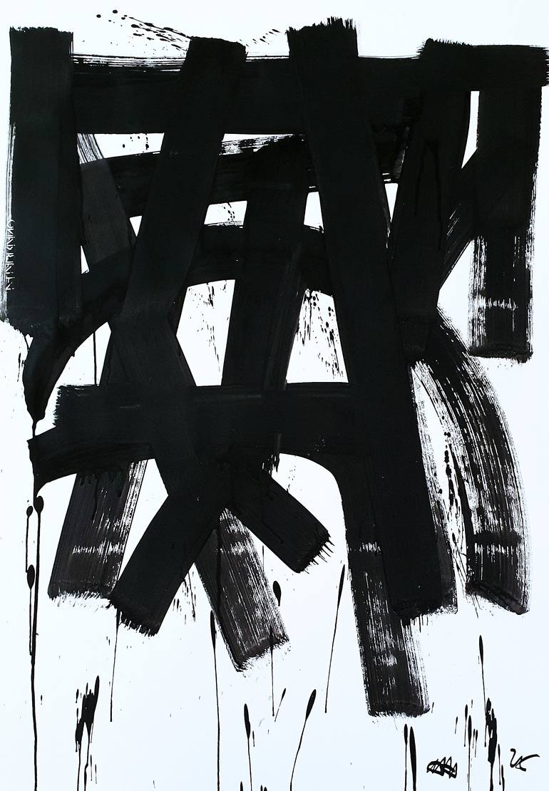 Original Street Art Graffiti Painting by Mister Artsy Streetart Tag Urban Abstract Graffiti Tags