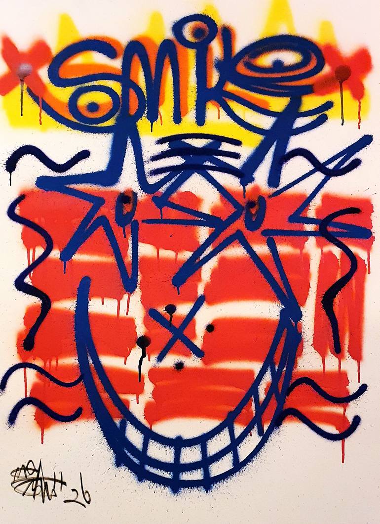 Original Street Art Graffiti Painting by Mister Artsy Graffiti Flower Streeart Pop Tags Amsterdam