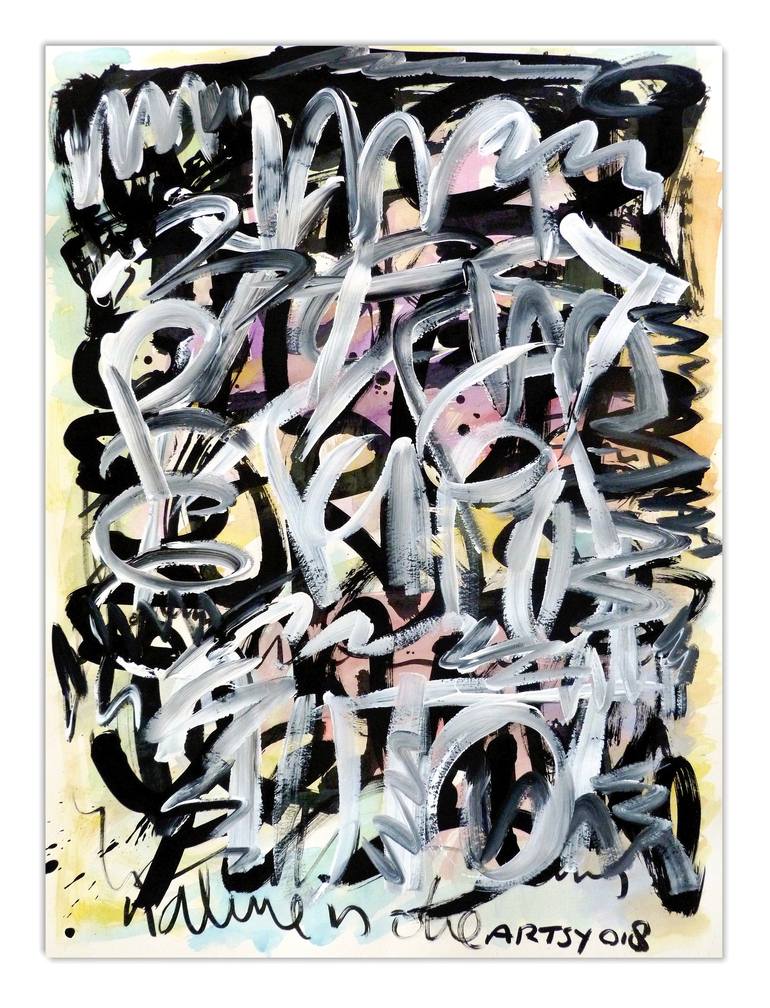 Original Abstract Graffiti Painting by Mister Artsy  Graffiti Streetart Amsterdam