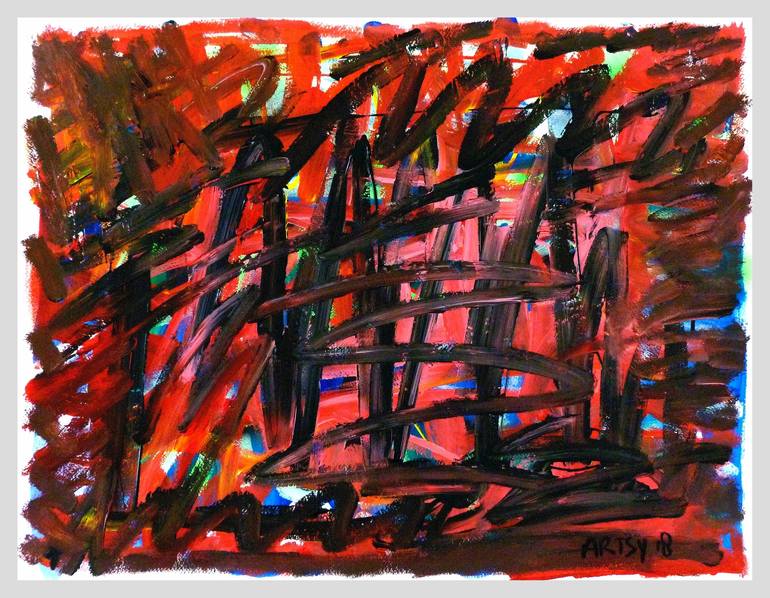 Original Abstract Graffiti Painting by Mister Artsy  Graffiti Streetart Amsterdam