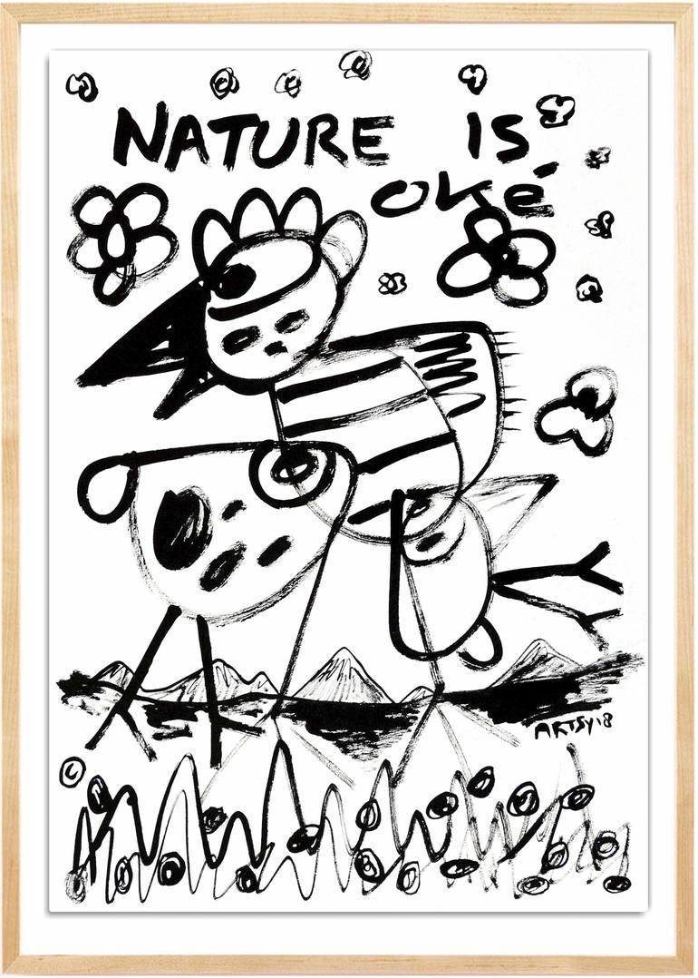 Original Figurative Nature Drawing by Mister Artsy  Urban Art and Graffiti Design Studio