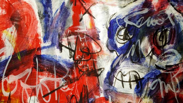 Original Abstract Expressionism Graffiti Painting by Mister Artsy  Graffiti Streetart Amsterdam