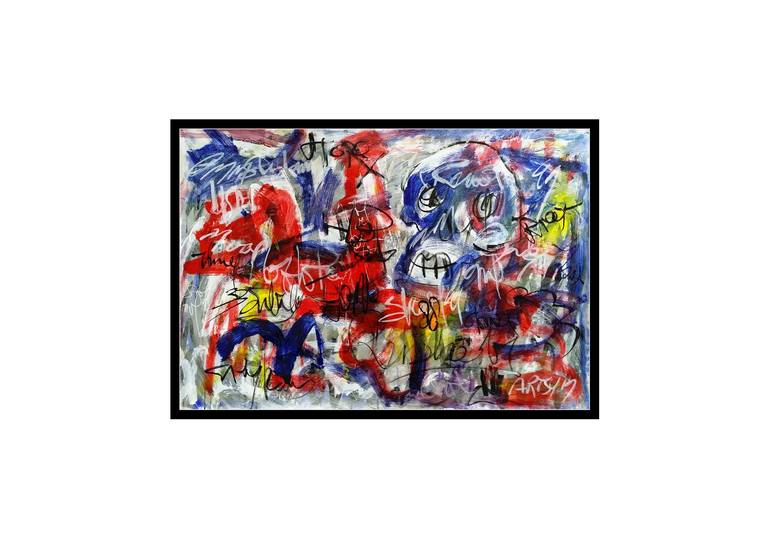 Original Abstract Expressionism Graffiti Painting by Mister Artsy  Graffiti Streetart Amsterdam