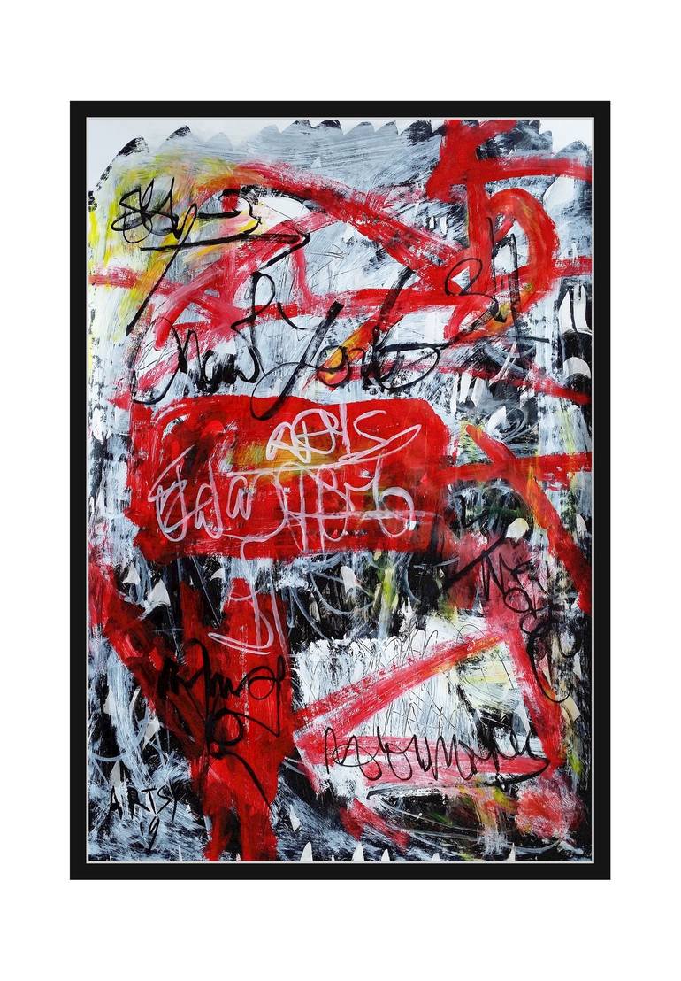 Original Abstract Graffiti Painting by Mister Artsy  Graffiti Streetart Amsterdam