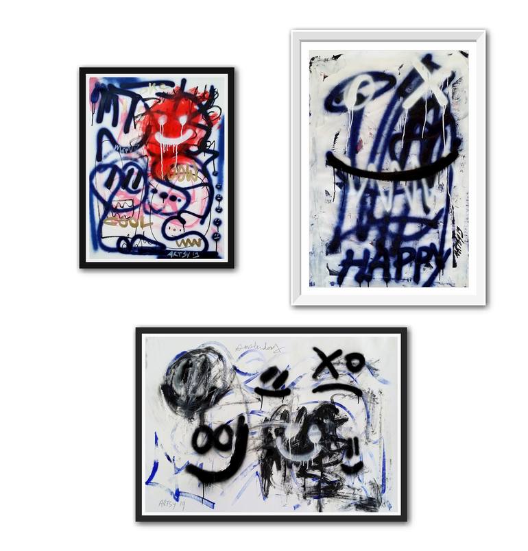 Original Abstract Graffiti Painting by Mister Artsy  Graffiti Streetart Amsterdam