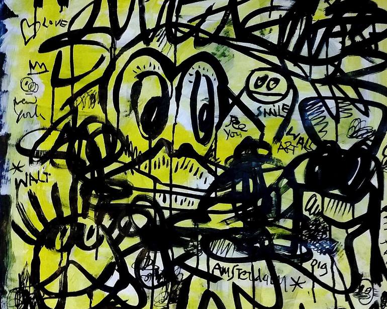 Original Abstract Expressionism Graffiti Drawing by Mister Artsy  Urban Art and Graffiti Design Studio