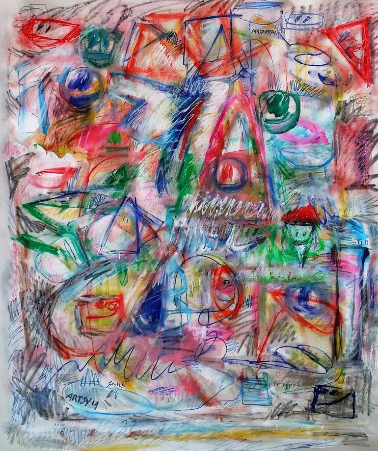 Original Abstract Expressionism Graffiti Painting by Mister Artsy  Urban Art and Graffiti Design Studio