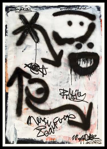 Saatchi Art Artist Mister Artsy  Streetart Graffiti Amsterdam; Painting, “Hello There” #art