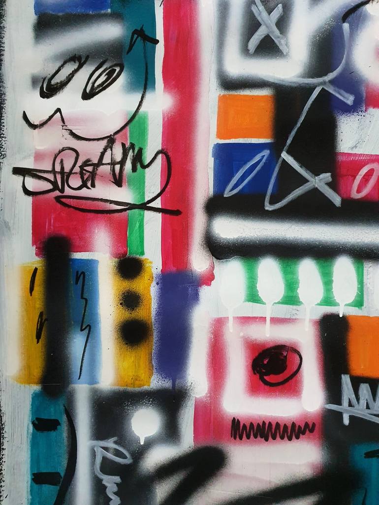 Original Abstract Graffiti Drawing by Mister Artsy  Urban Art and Graffiti Design Studio