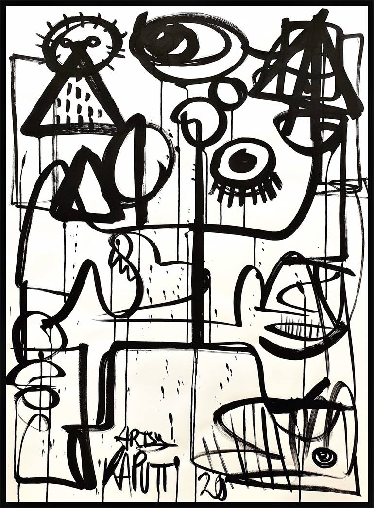 Original Abstract Graffiti Drawing by Mister Artsy  Graffiti Streetart Amsterdam