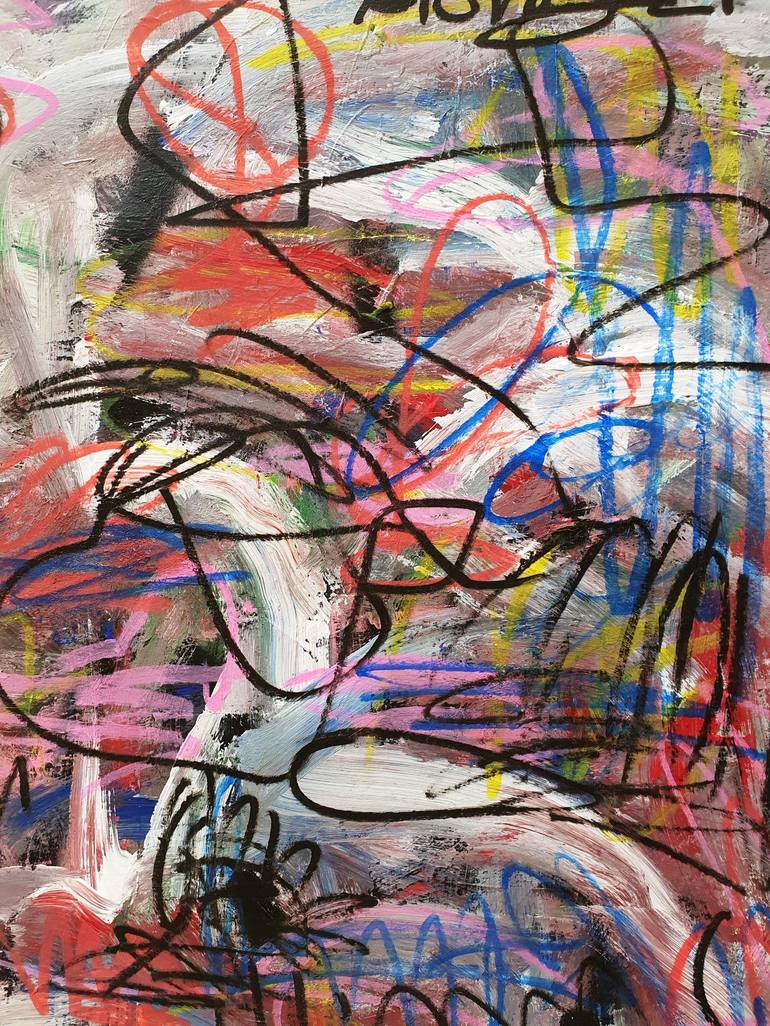 Original Abstract Graffiti Painting by Mister Artsy  Urban Art and Graffiti Design Studio