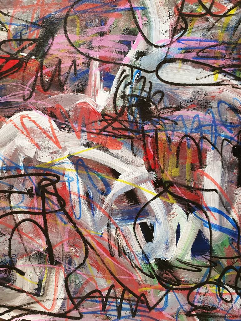 Original Abstract Graffiti Painting by Mister Artsy  Urban Art and Graffiti Design Studio