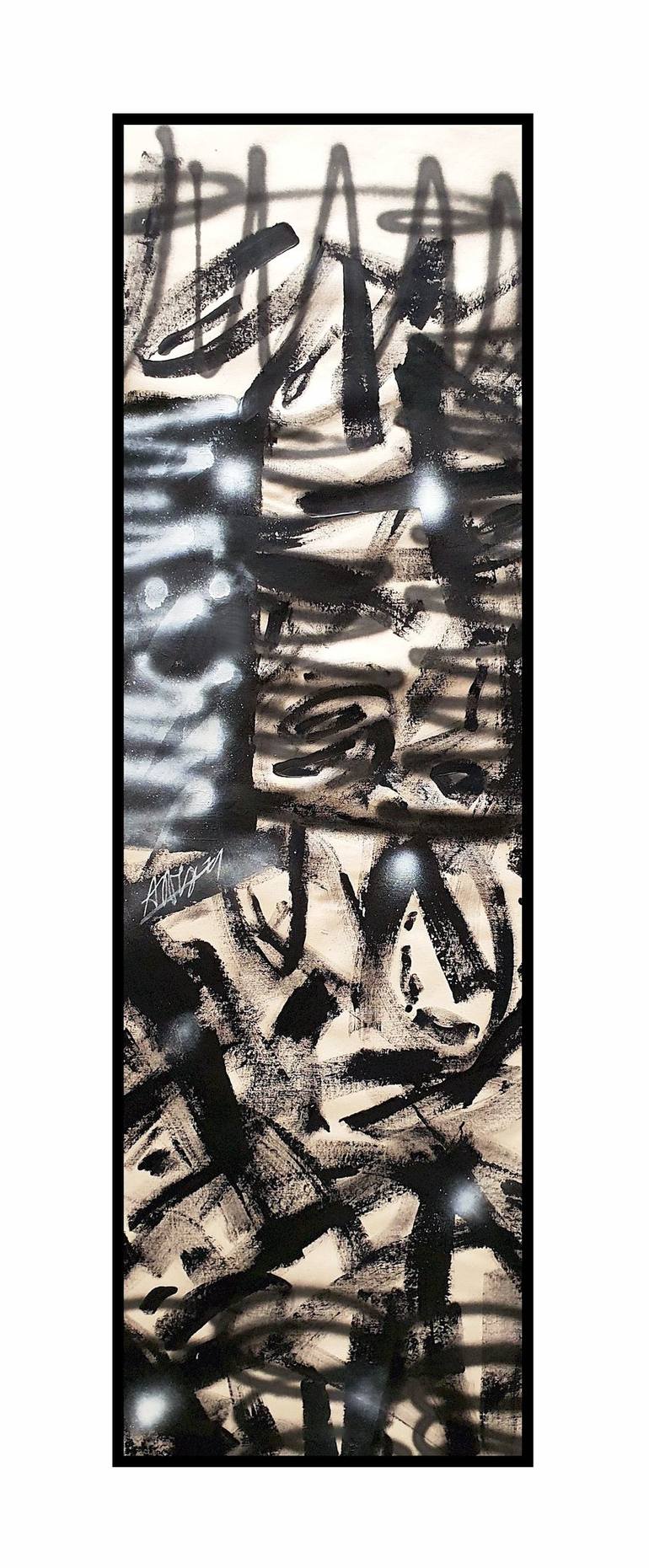 Original Abstract Expressionism Graffiti Painting by Mister Artsy  Urban Art and Graffiti Design Studio